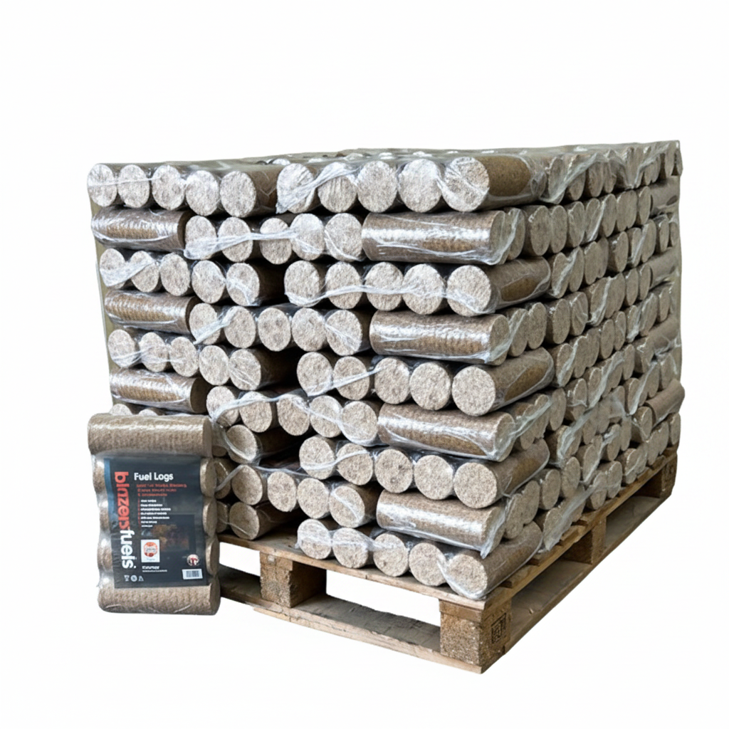 Eco-Log Fuels4Less Holzbriketts – Palette mit 540 Briketts, FSC