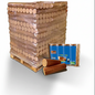 WOODSTOCK-Palette von 104 Packungen mit Verdichtetem Holz 5 Stämme (1004 kg) Hohe Leistung
