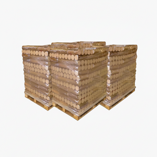 WOODSTOCK-Set aus 3 Paletten WOODSTOCK Verdichtetes Holz – 312 Packungen mit 5 Stämmen (3012 kg)