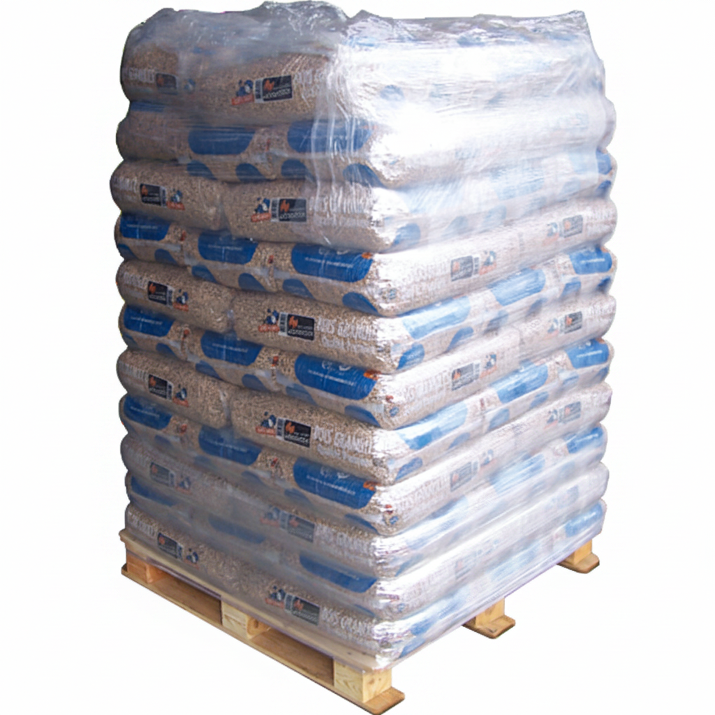 WOODSTOCK-Pack Premium Holz Pellet 66 Beutel von 15 kg – 990 kg DINplus NF