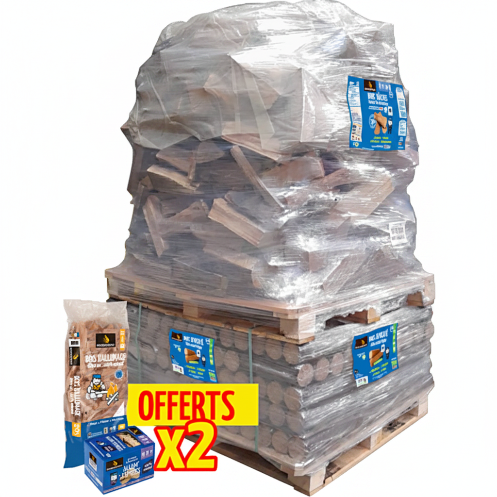 Discovery WOODSTOCK-Set aus 3 Packungen – Brennholz 30 cm + Verdichtete Stämme + Zündung angeboten