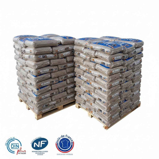 WOODSTOCK Holzpellets – 2 Paletten, 132 Säcke