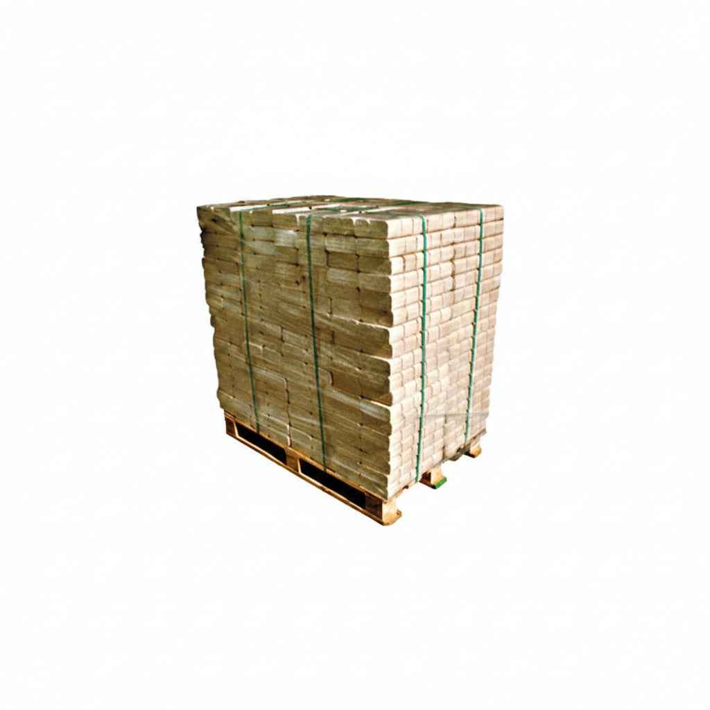 Holzbriketts aus 100 % Buchenholz, hergestellt in Frankreich – Dreiviertelpalette 750 kg