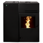 BRONPI-gemischtes Ofenholz und Granulate 10 kW Hybrid Schwarz – WiFi Optional