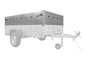 UNITRAILER GARDEN 230 KIPP Einachsanhänger 230 × 125 cm mit BIS-Bordwandaufsätzen und Aluminiumdeckel