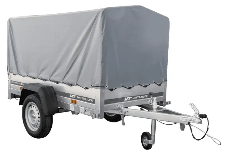 Garden Trailer 200 KIPP Anhänger 200 × 106 cm mit Hochplane, Spriegel und Stützrad – 500 kg laut Produktbezeichnung