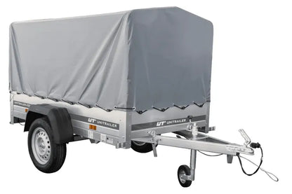 Garden Trailer 200 KIPP Anhänger 200 × 106 cm mit Hochplane, Spriegel und Stützrad – 500 kg laut Produktbezeichnung