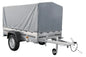 Garden Trailer 200 KIPP Anhänger 200 × 106 cm mit Hochplane, Spriegel und Stützrad – 500 kg laut Produktbezeichnung