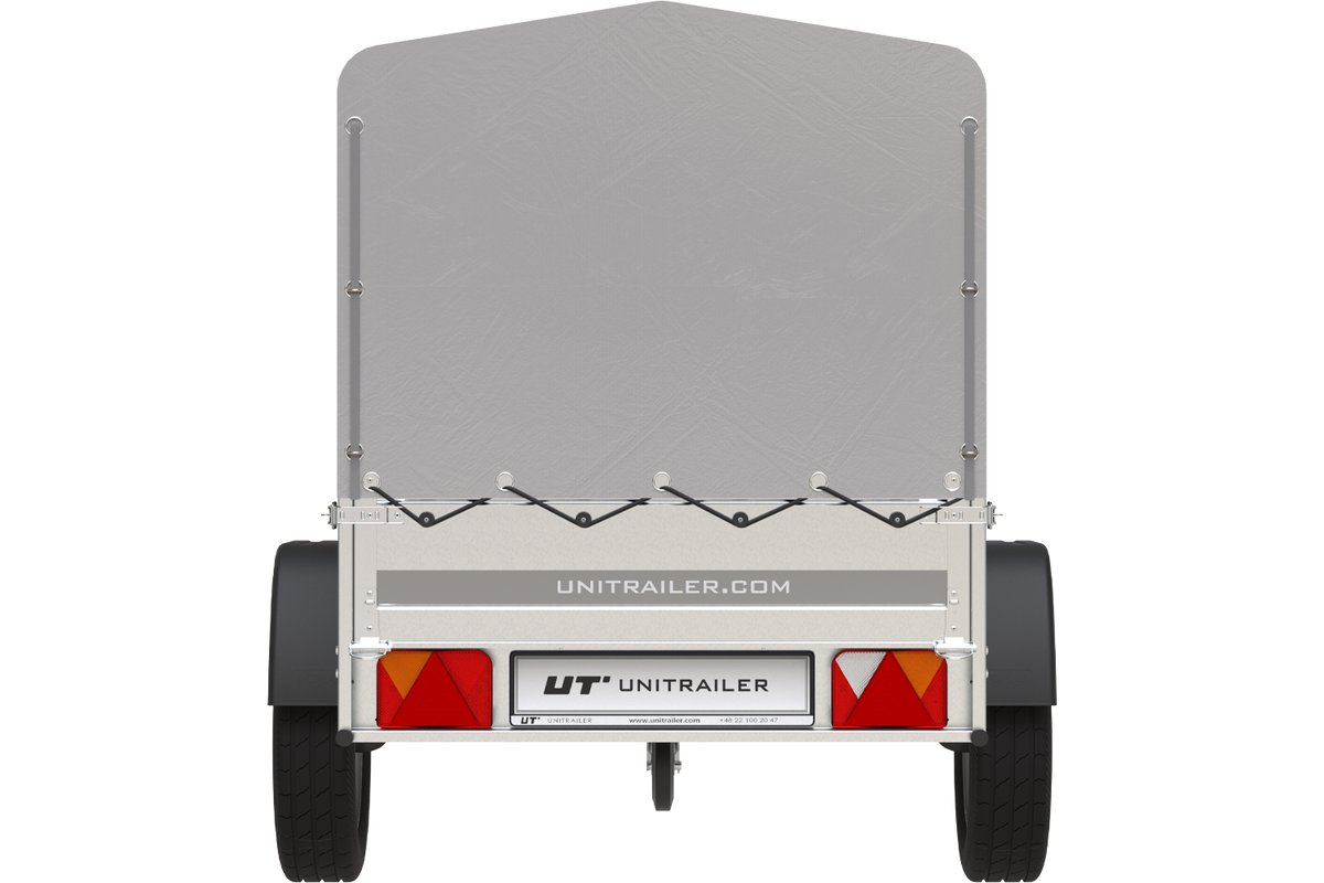 Garden Trailer 201 KIPP Anhänger 200 × 125 cm mit Hochplane und Spriegel – bis 750 kg