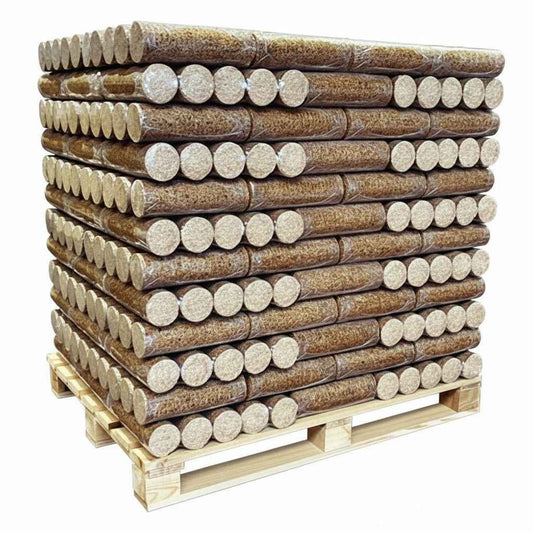 SimplyBûche Jour Premium-Holzbriketts mit hohem Heizwert – Palette 960 kg