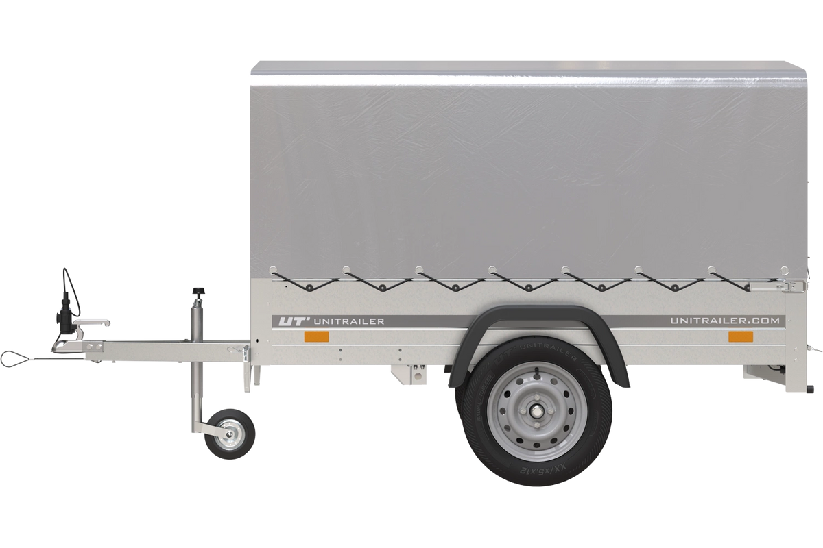 Garden Trailer 201 KIPP Anhänger 200 × 125 cm mit Hochplane und Spriegel – bis 750 kg