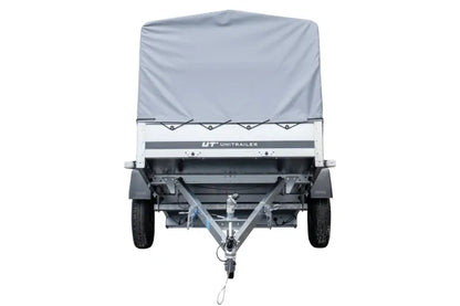 Garden Trailer 230 KIPP Anhänger 230 × 125 cm mit Hochplane, H-800-Spriegel und Stützrad