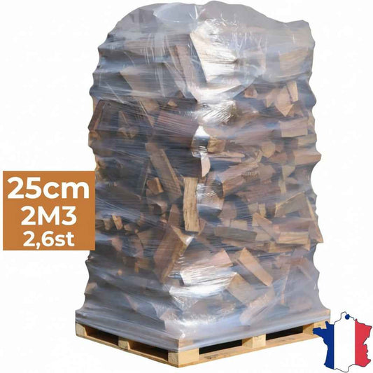 Brennholz Premium 25 cm Trocken Gedünst 2 m³
