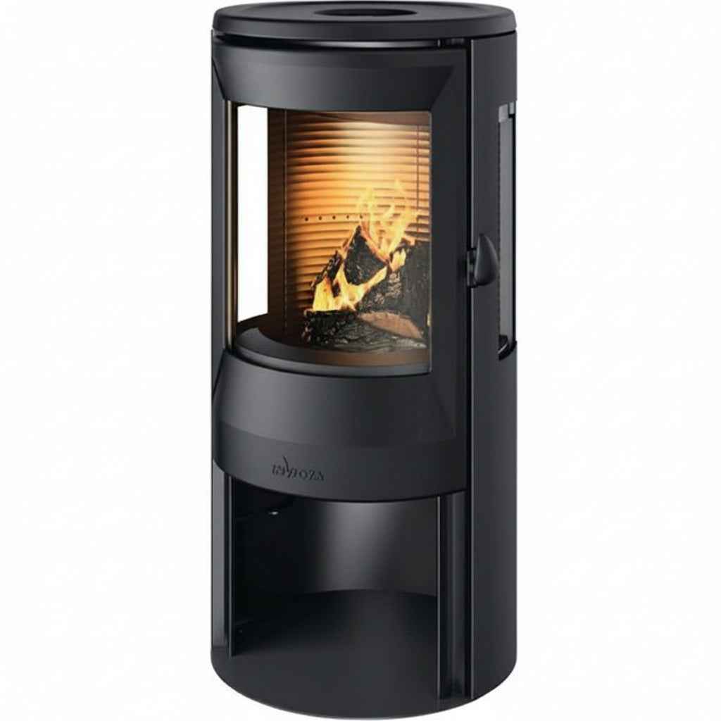 INVICTA Neosen Plus Kaminofen 8 kW, Schwarz, Dreifachverglasung – A+