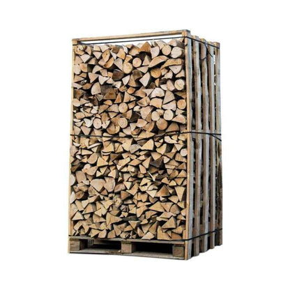 Brennholz Eiche und trockenes Laub 30 cm 3 Stères