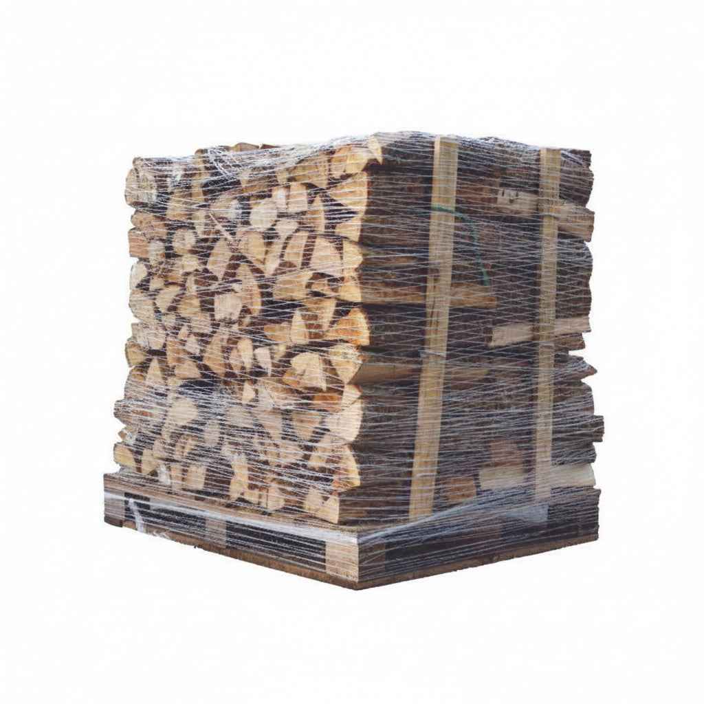 Französisches extra trockenes Hartholz-Brennholz 50 cm – Palette 1,2 m³, 1,5 Raummeter