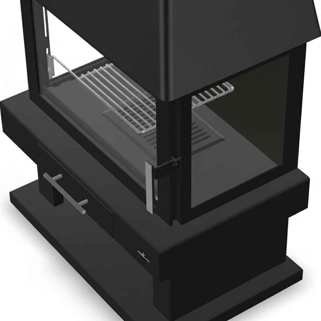 BRONPI Huesca wandmontierter Kaminofen 10 kW – Energieklasse A+
